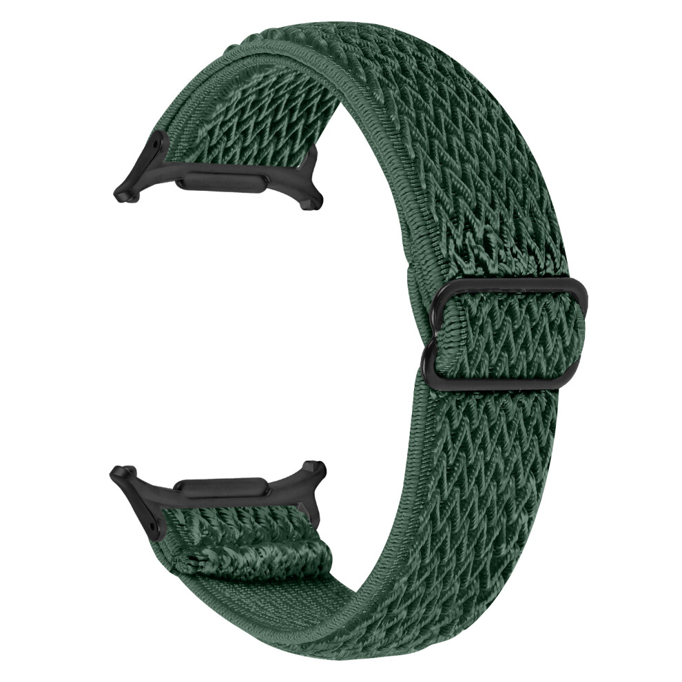 (Army Green) Elastic Band For Samsung Galaxy Watch8 44Mm / 40Mm / Watch8 Classic 46Mm Watch Strap With Black Connector Green,Black 6914284148768
