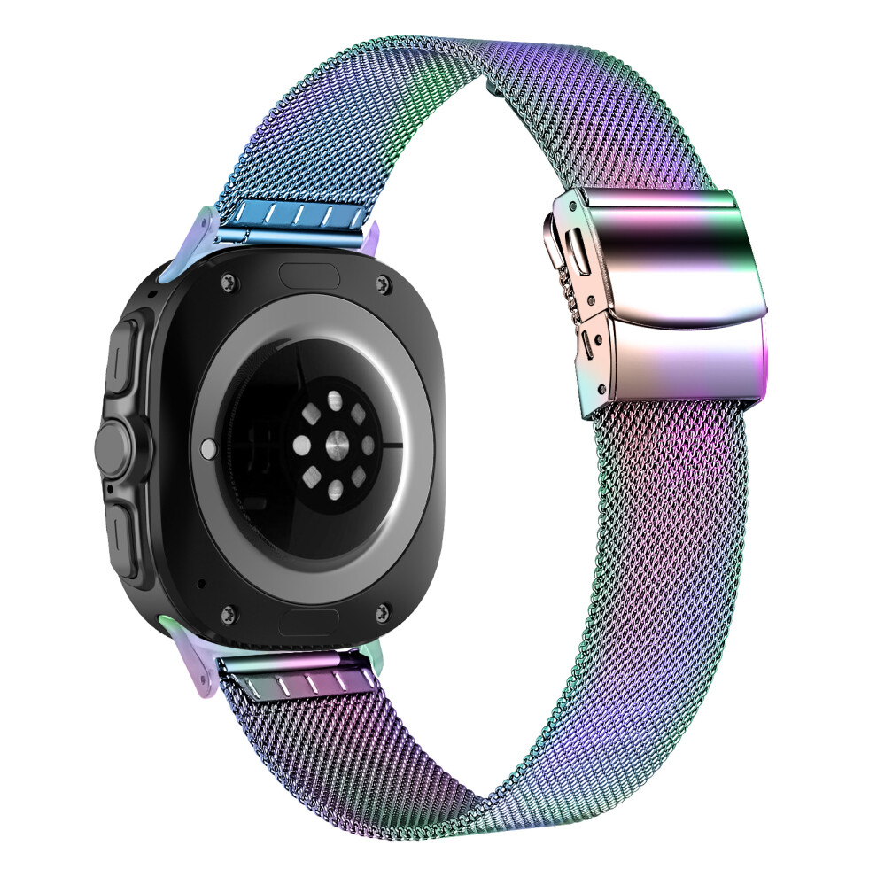 (Multi-Color) Watch Band For Samsung Galaxy Watch8 44Mm / 40Mm / Watch8 Classic 46Mm Electroplated Milanese Strap With Turtle Clasp 6914284152178