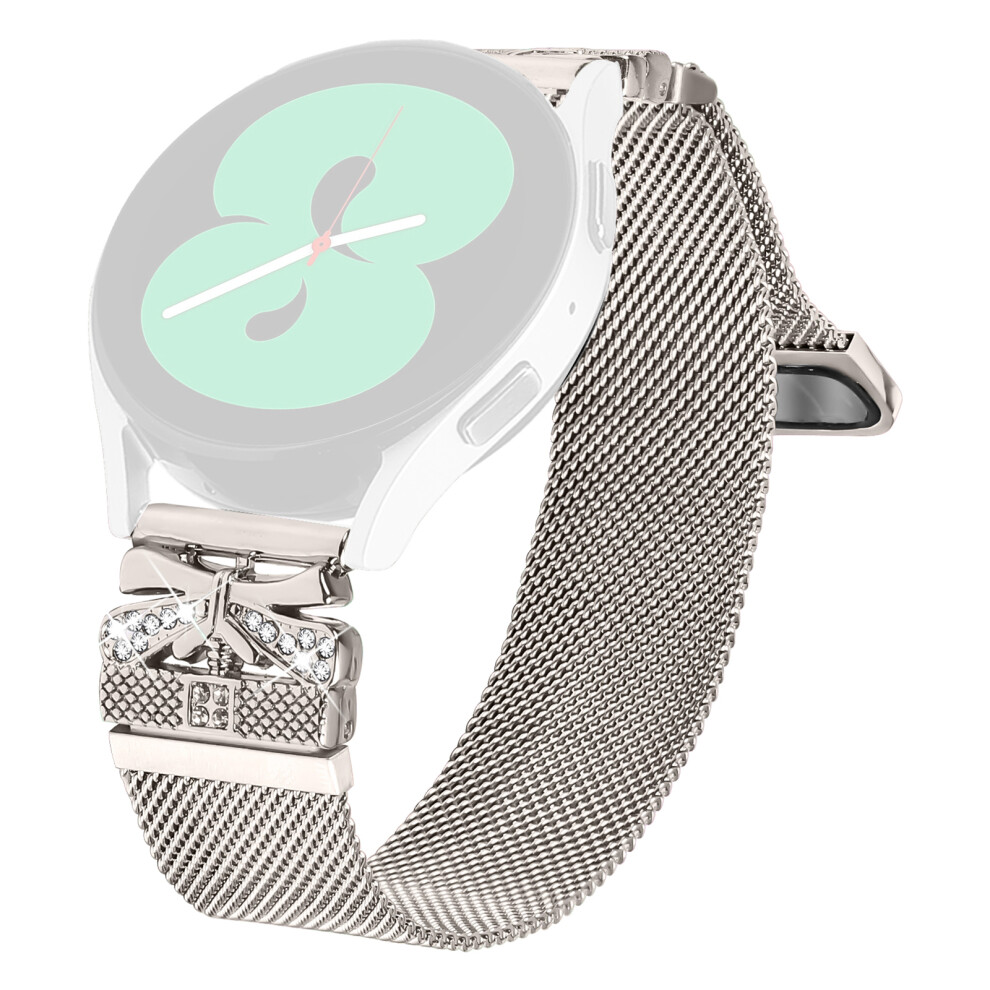 (Starlight) Metal Strap For Verizon Gizmo Watch 3 Milanese Watch Band Butterfly Decor Electroplating Color 6914286802293