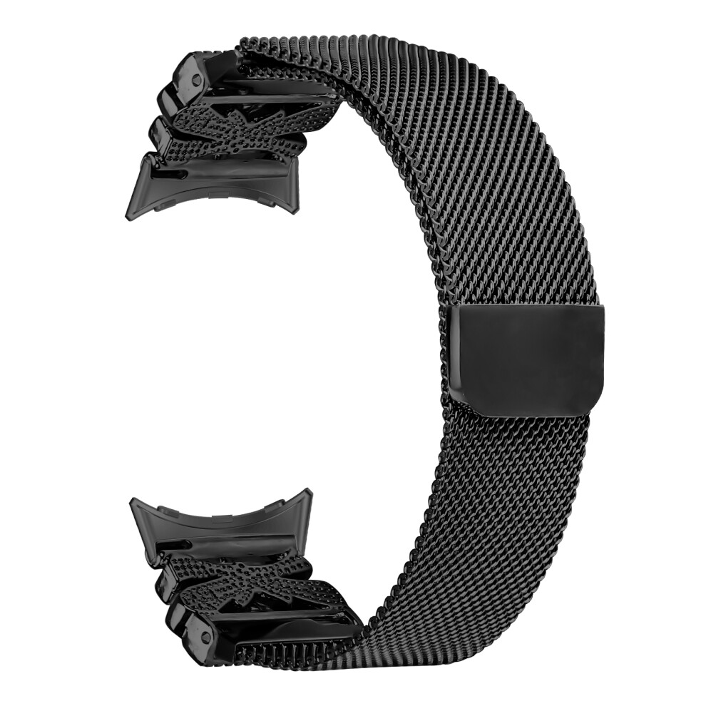 (Black) Metal Strap For Google Pixel Watch 3 41Mm / Pixel Watch 2 / Pixel Watch Milanese Watch Band Butterfly Decor Electroplating Colo Black 6914289873689