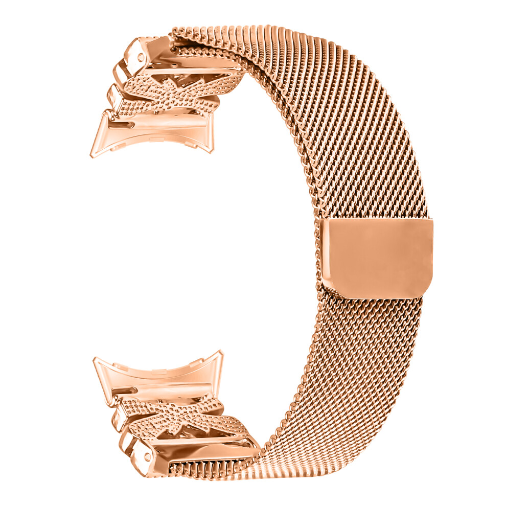 (Rose ) Metal Strap For Google Pixel Watch 3 41Mm / Pixel Watch 2 / Pixel Watch Milanese Watch Band Butterfly Decor Electroplating Colo Gold 6914284539832