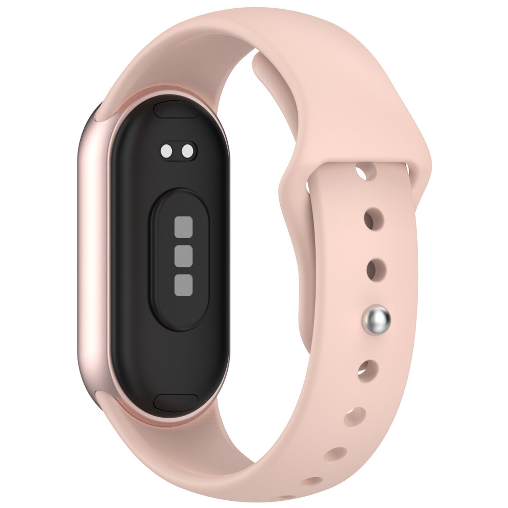(Pink) Watch Band For Xiaomi Smart Band 10 Nfc / 10 / 9 Nfc / 9 / 8 Nfc / 8 Reverse Buckle Silicone Wrist Strap Pink 6914289603002