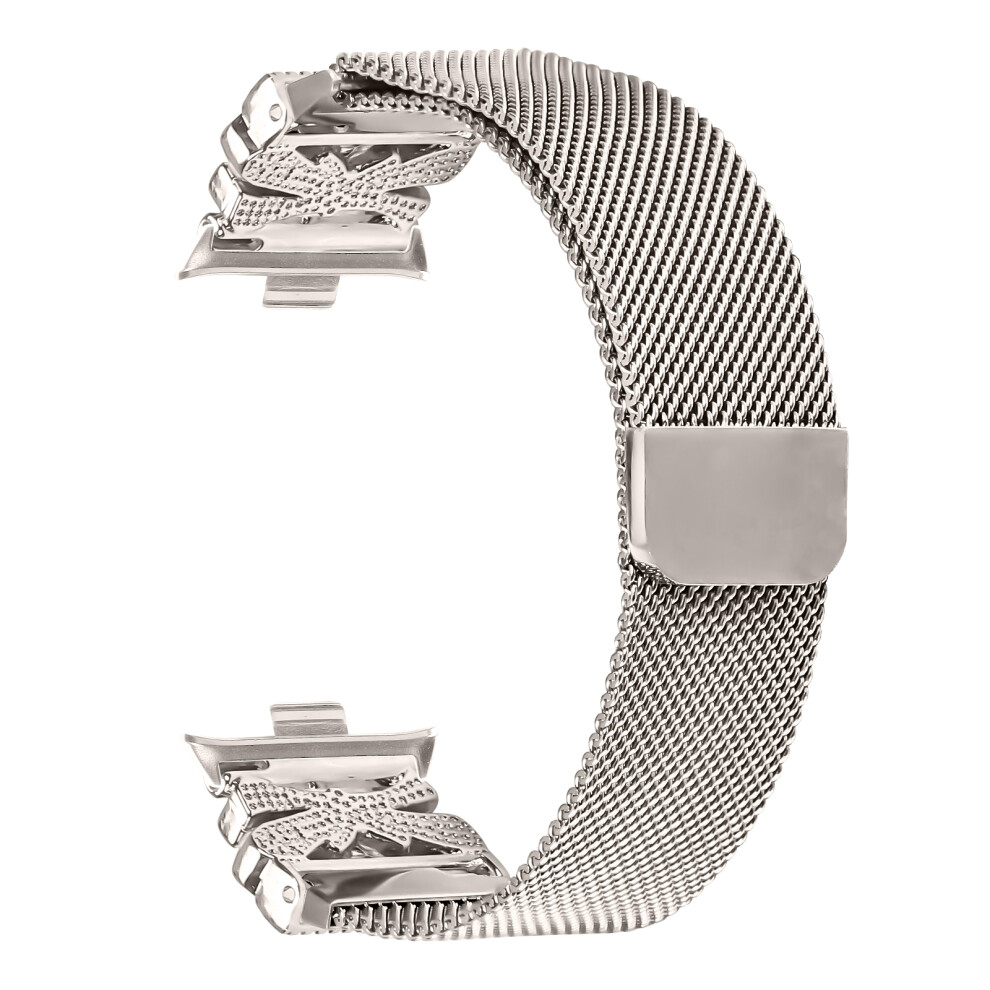 (Starlight) Metal Strap For Xiaomi Redmi Watch 4 Milanese Watch Band Butterfly Decor Electroplating Color 6914287193079