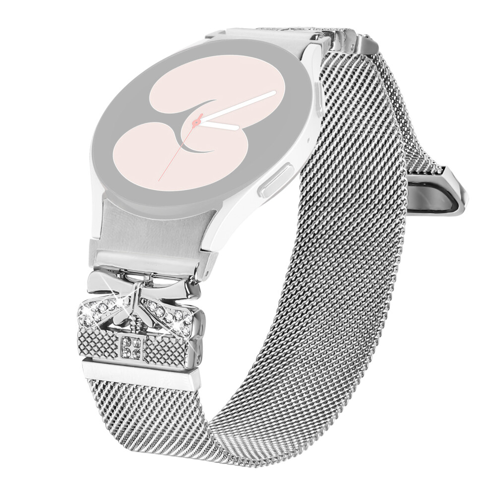 Metal Strap With Quick Release Connector For Samsung Galaxy Watch 5 Pro / 5 / 5 Active / 4 / - Silver 6914284497149