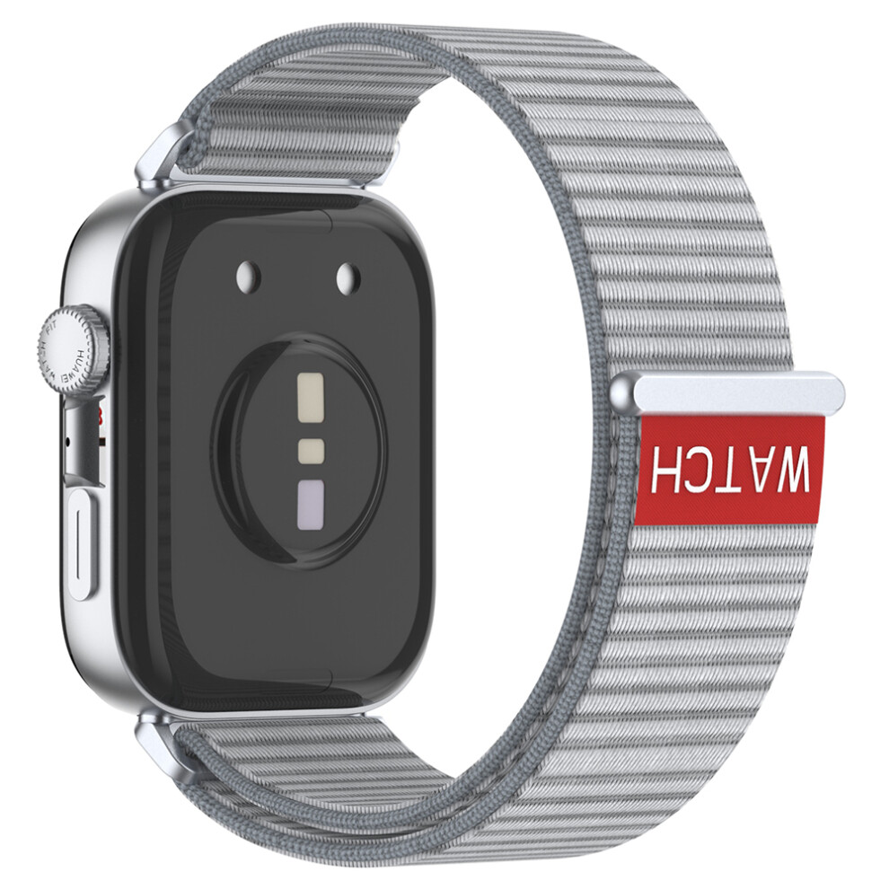 (Grey) Watch Strap For Huawei Watch Fit 4 Pro / Fit 4 / Fit 3 Adjustable Nylon Loop Band Grey 6914285161506