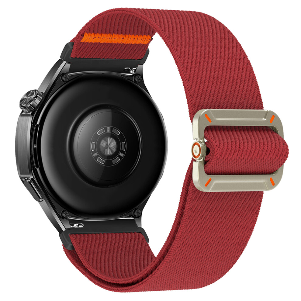 (Wine ) For Huawei Watch Gt 5 46Mm Nylon Watch Band 22Mm Elastic Wrist Strap Red 6914287583849