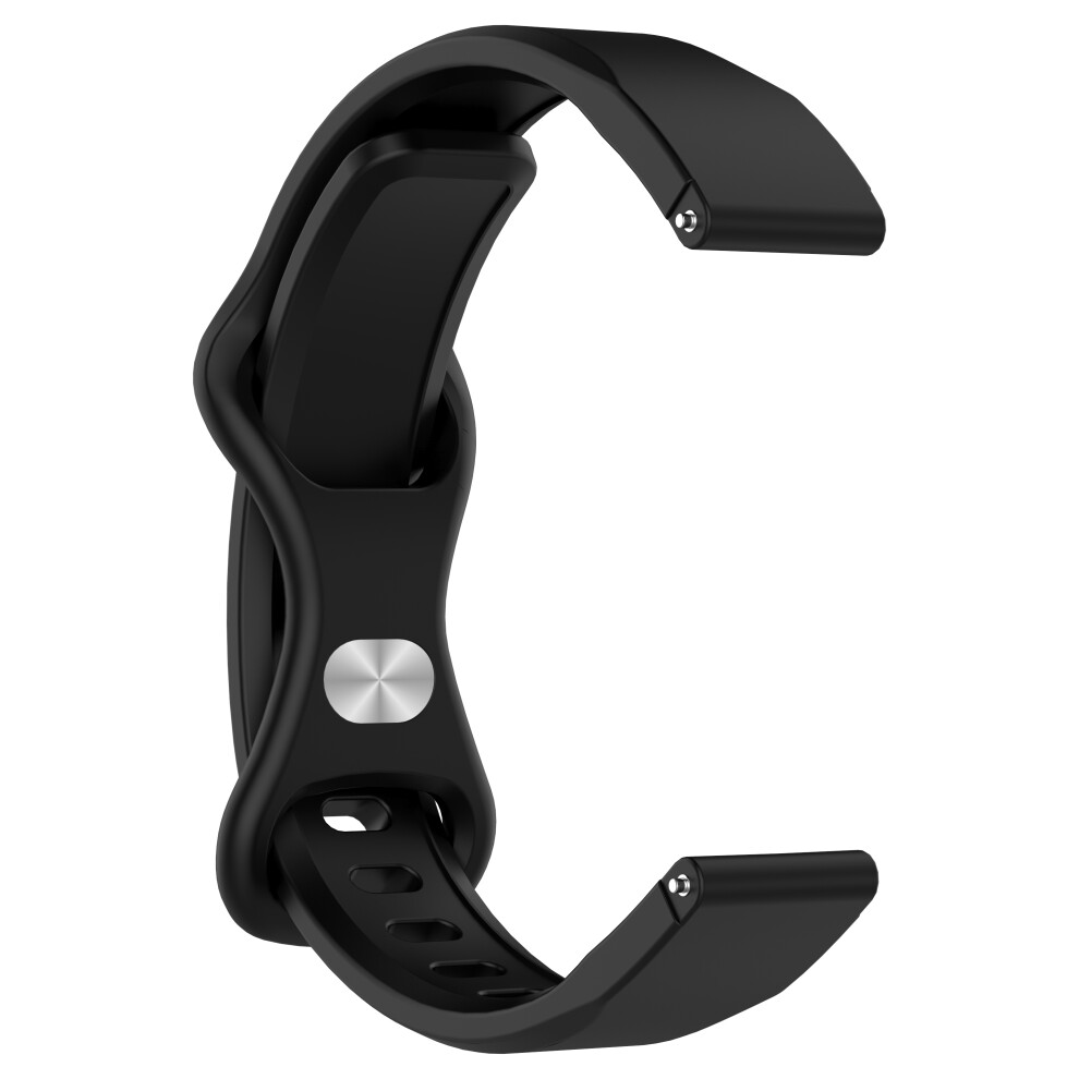 (Black) For Xiaomi Smart Band 9 / 8 Butterfly Shape Clasp Silicone Strap With Transparent Case Black 6914284759506