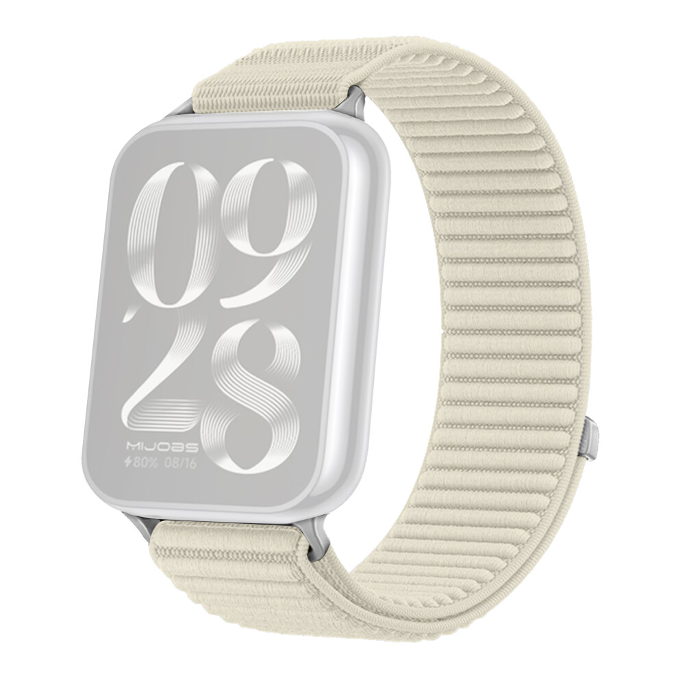 (Starlight) For Xiaomi Smart Band 9 Pro / 8 Pro Wrist Strap Magic Tape Nylon Woven Watch Band 6914284548537