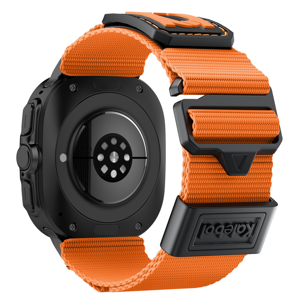(Orange) For Samsung Galaxy Watch Ultra 47Mm Braided Nylon Wrist Strap Sport Watch Band Orange 6914285564659