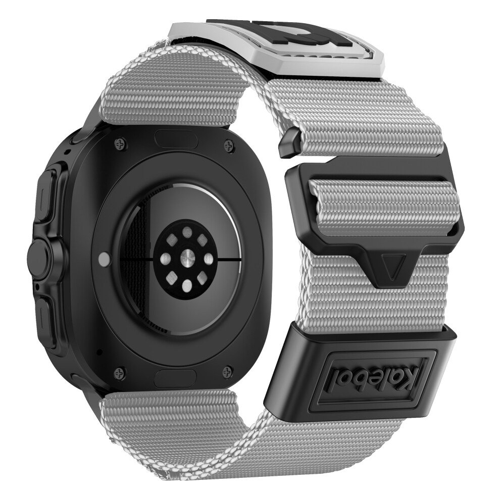 (Grey) For Samsung Galaxy Watch Ultra 47Mm Braided Nylon Wrist Strap Sport Watch Band Grey 6914282230915