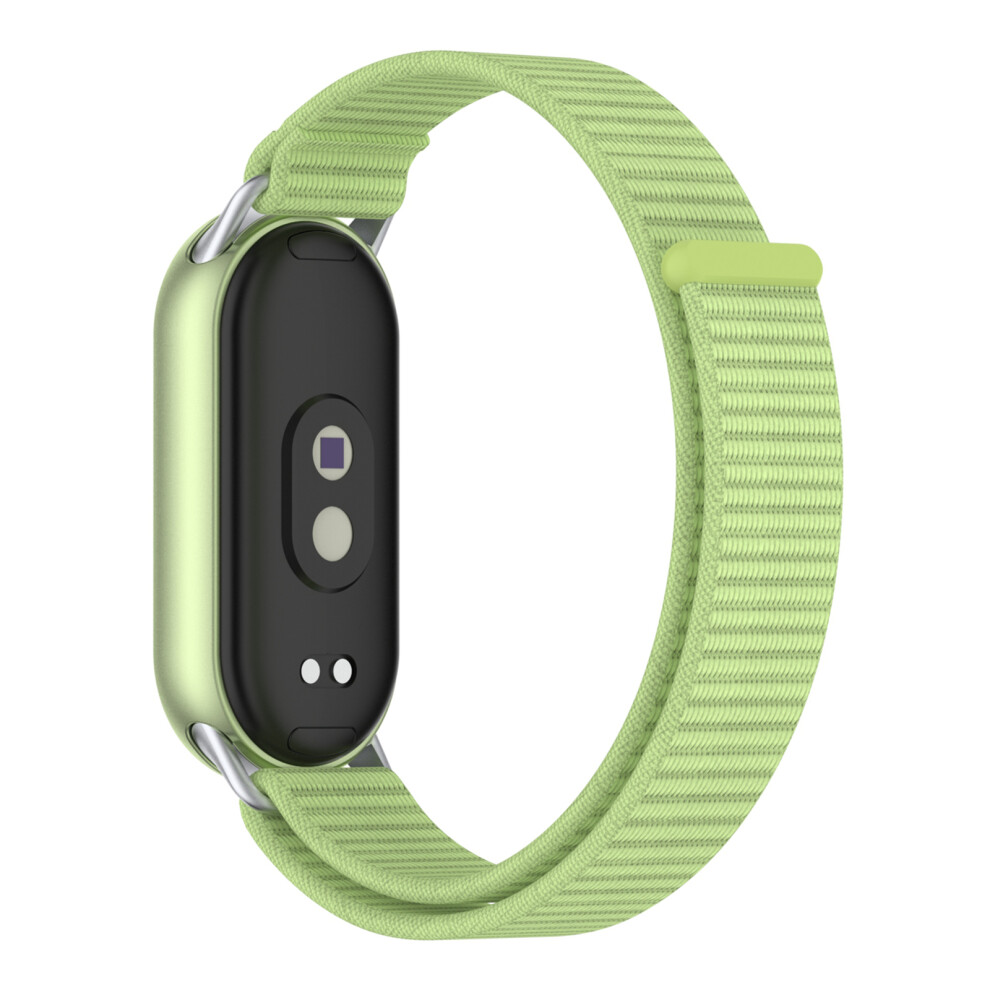 (Green) Wrist Strap For Xiaomi Smart Band 10 / 9 / 8 Magic Tape Nylon Loop Watch Band Green 6914286887283