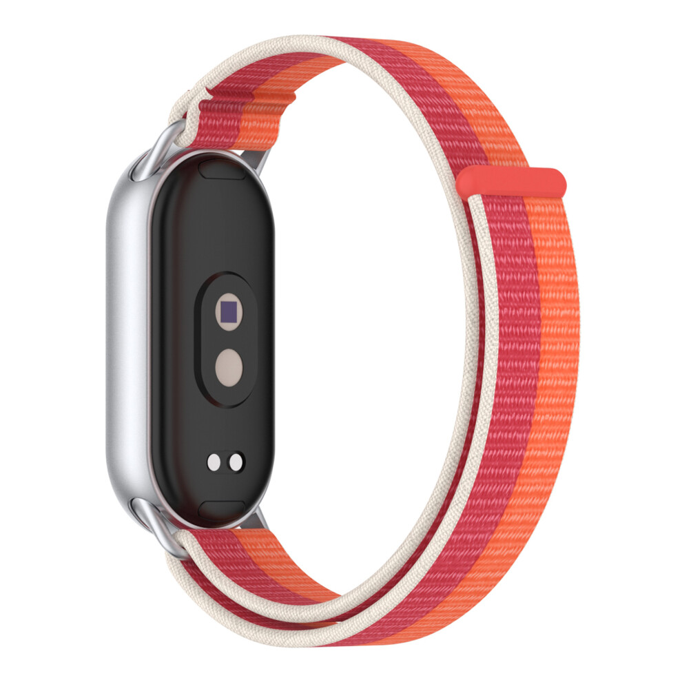 (Peony) Wrist Strap For Xiaomi Smart Band 10 / 9 / 8 Magic Tape Nylon Loop Watch Band 6914282742753