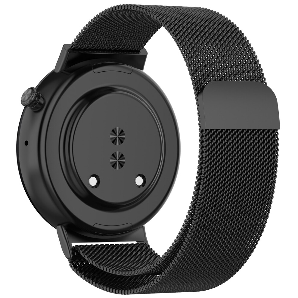 (Black) For Honor Watch Fit Elegant Edition / Vitality Edition Watch Band Milanese Magnetic Metal Strap Black 6914286615183