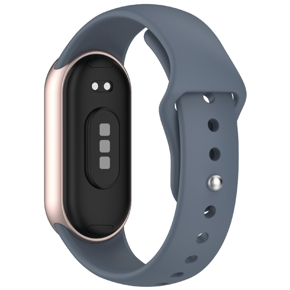 (Blue) For Xiaomi Smart Band 10 / 9 / 8 Silicone Watch Band Reverse Buckle Wrist Strap Blue 6914280875361