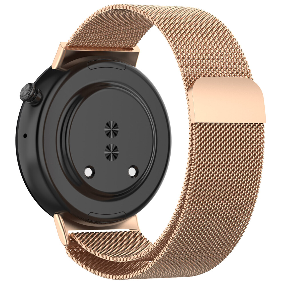 For Honor Watch Fit Elegant Edition / Vitality Edition Watch Band Milanese Magnetic Metal Strap - Rose Gold 6914288978453