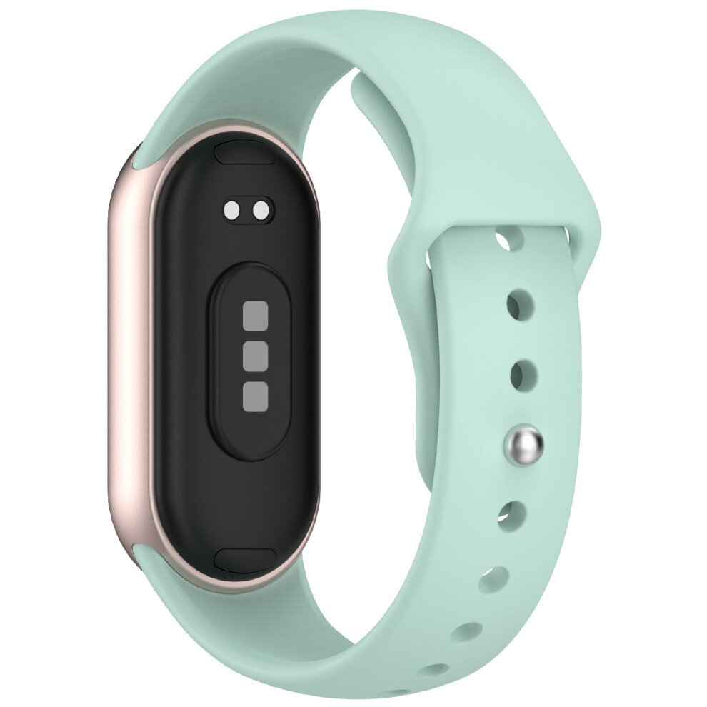 (Baby ) For Xiaomi Smart Band 10 / 9 / 8 Silicone Watch Band Reverse Buckle Wrist Strap Blue 6914289037289
