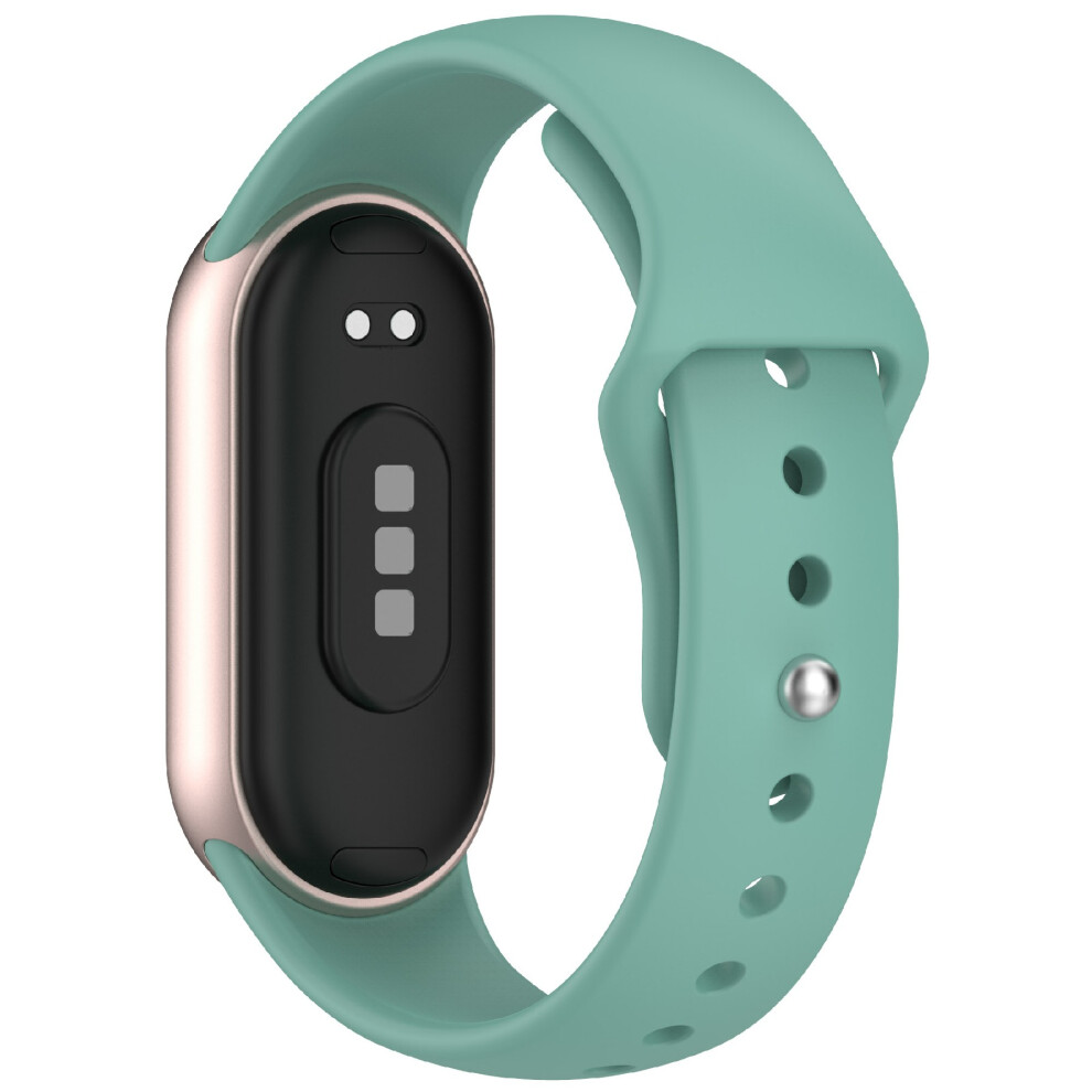 (Green) For Xiaomi Smart Band 10 / 9 / 8 Silicone Watch Band Reverse Buckle Wrist Strap Green 6914286351043