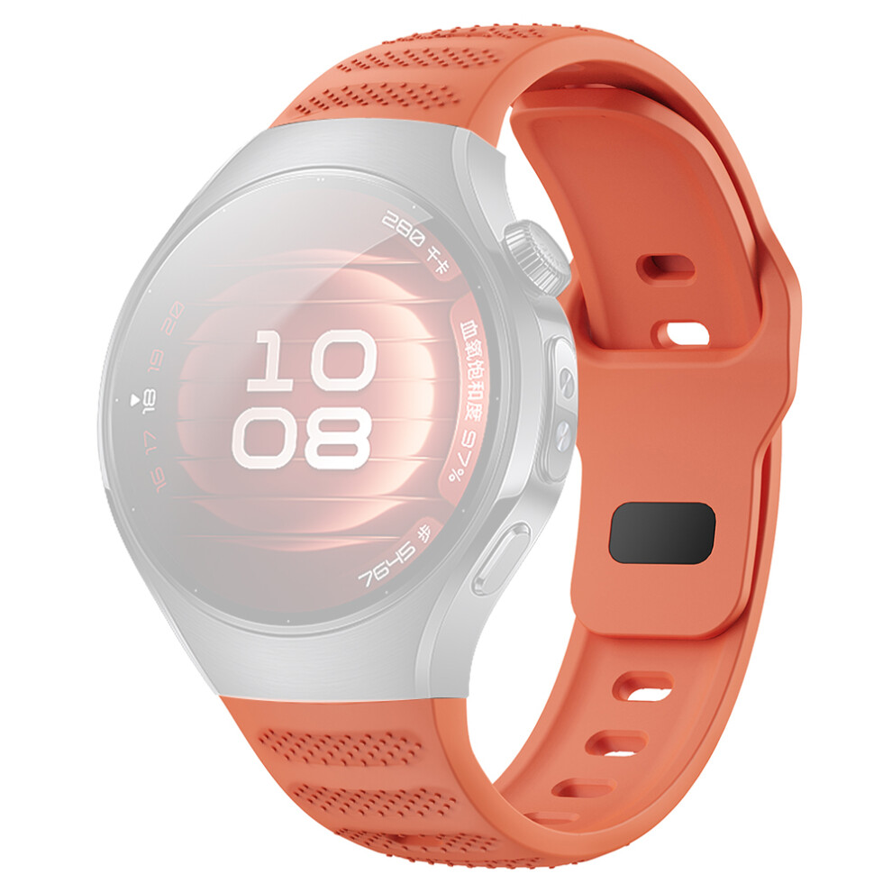 (Orange) For Huawei Watch 5 42Mm Smartwatch Band Dot Texture Silicone Wrist Strap Orange 6914289602494