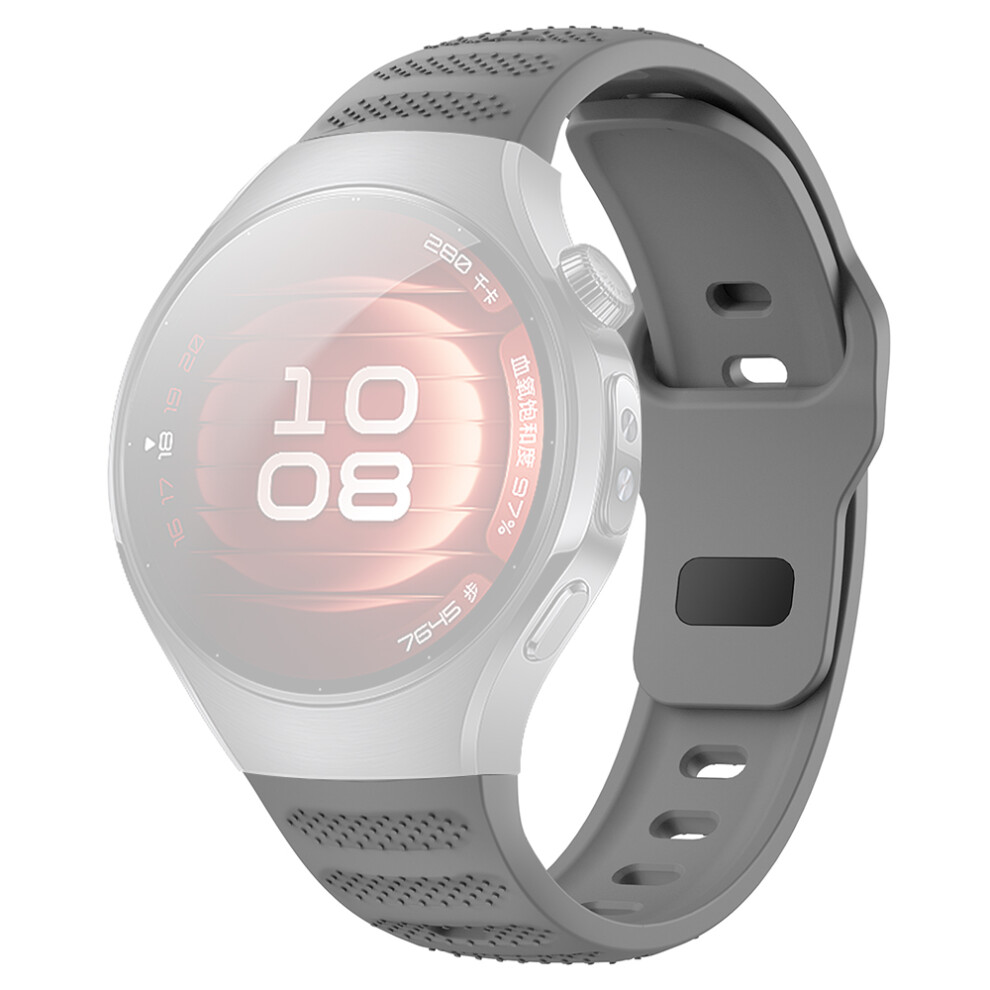 (Grey) For Huawei Watch 5 42Mm Smartwatch Band Dot Texture Silicone Wrist Strap Grey 6914287058088