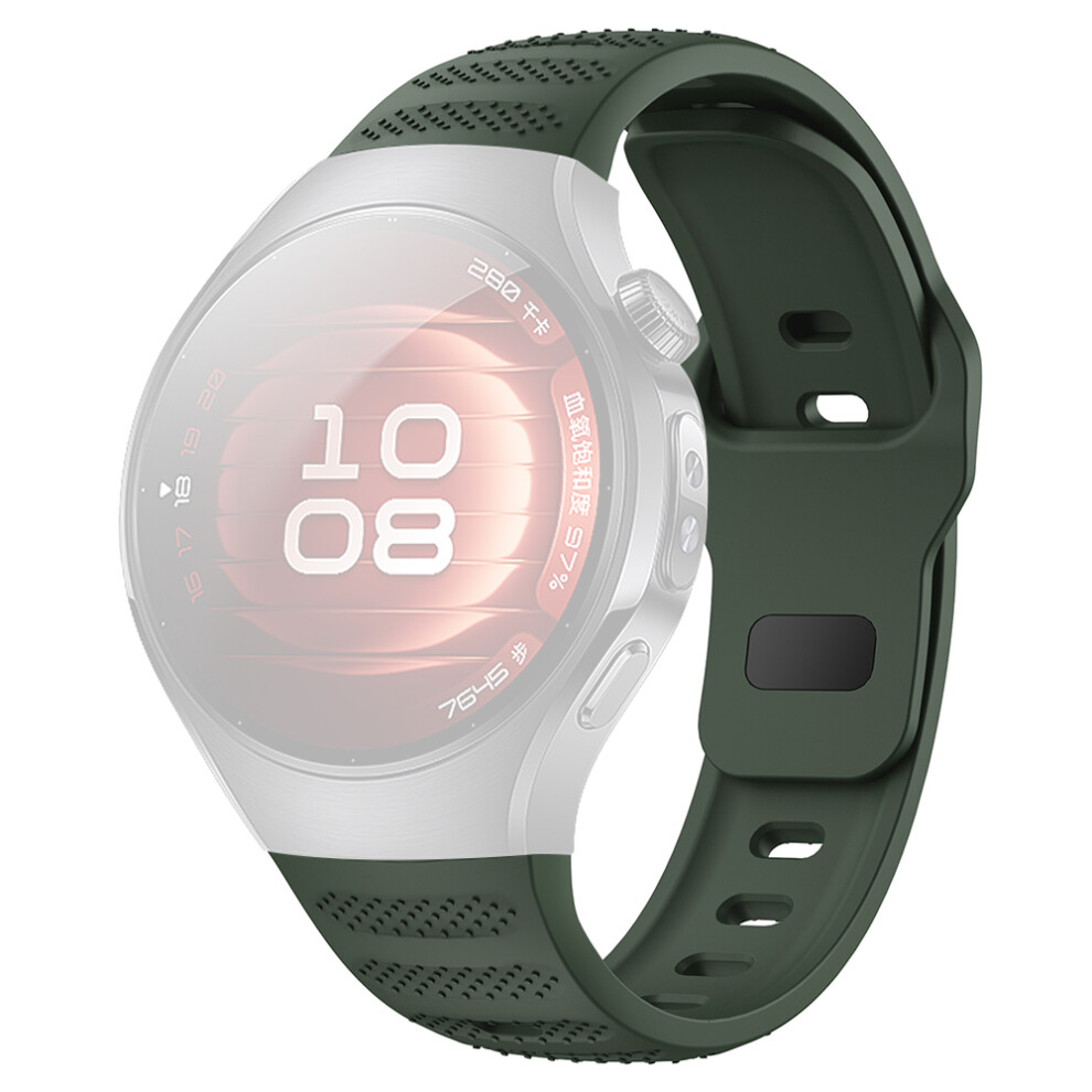 (Green) For Huawei Watch 5 42Mm Smartwatch Band Dot Texture Silicone Wrist Strap Green 6914284062590