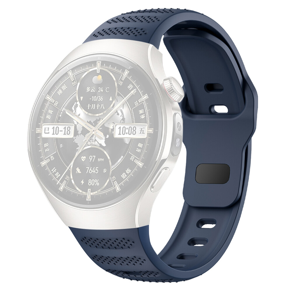 (Blue) For Huawei Watch 5 46Mm Smartwatch Band Dot Texture Silicone Wrist Strap Blue 6914284605216