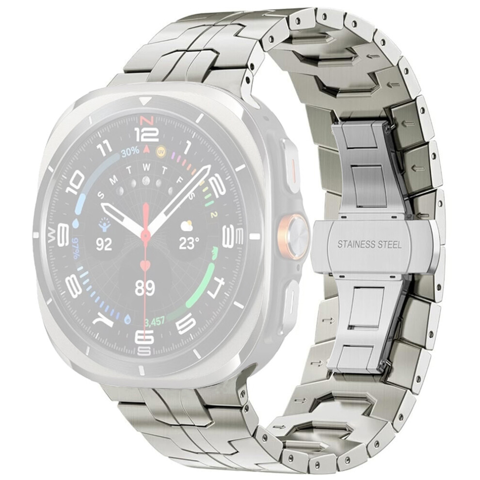 (Titanium) Butterfly Buckle Strap For Samsung Galaxy Watch8 44Mm / 40Mm / Watch8 Classic 46Mm Titanium Alloy Watch Band 6914282978534