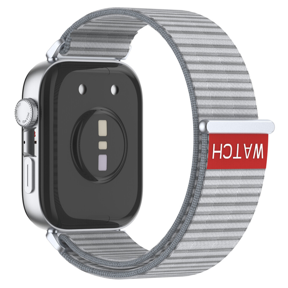 (Grey) Watch Strap For Huawei Watch Fit 4 Pro / Fit 4 / Fit 3 Adjustable Nylon Loop Band Grey 6914285904929