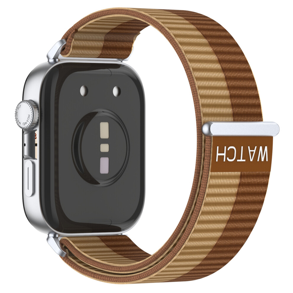 (Brown) Watch Strap For Huawei Watch Fit 4 Pro / Fit 4 / Fit 3 Adjustable Nylon Loop Band Brown 6914289112177