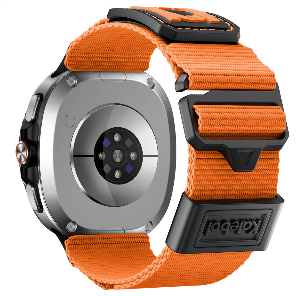 (Orange) Wrist Strap For Samsung Galaxy Watch8 44Mm / 40Mm / Watch8 Classic 46Mm Braided Nylon Sport Watch Band Orange 6914283646081