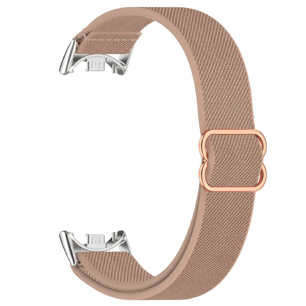 (Pink) Watch Band For Xiaomi Smart Band 10 / 9 / 8 Elastic Woven Nylon Wrist Strap Pink 6914282398097
