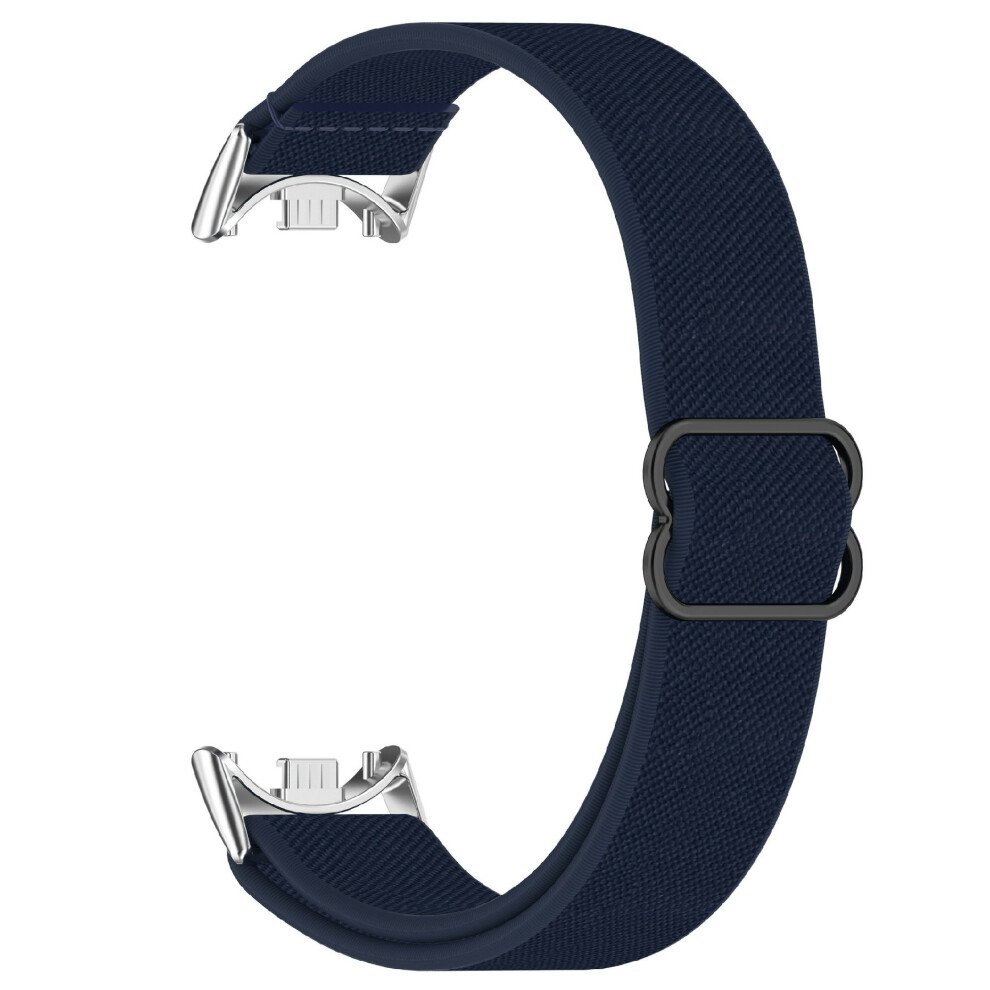(Midnight ) Watch Band For Xiaomi Smart Band 10 / 9 / 8 Elastic Woven Nylon Wrist Strap Blue 6914282099567