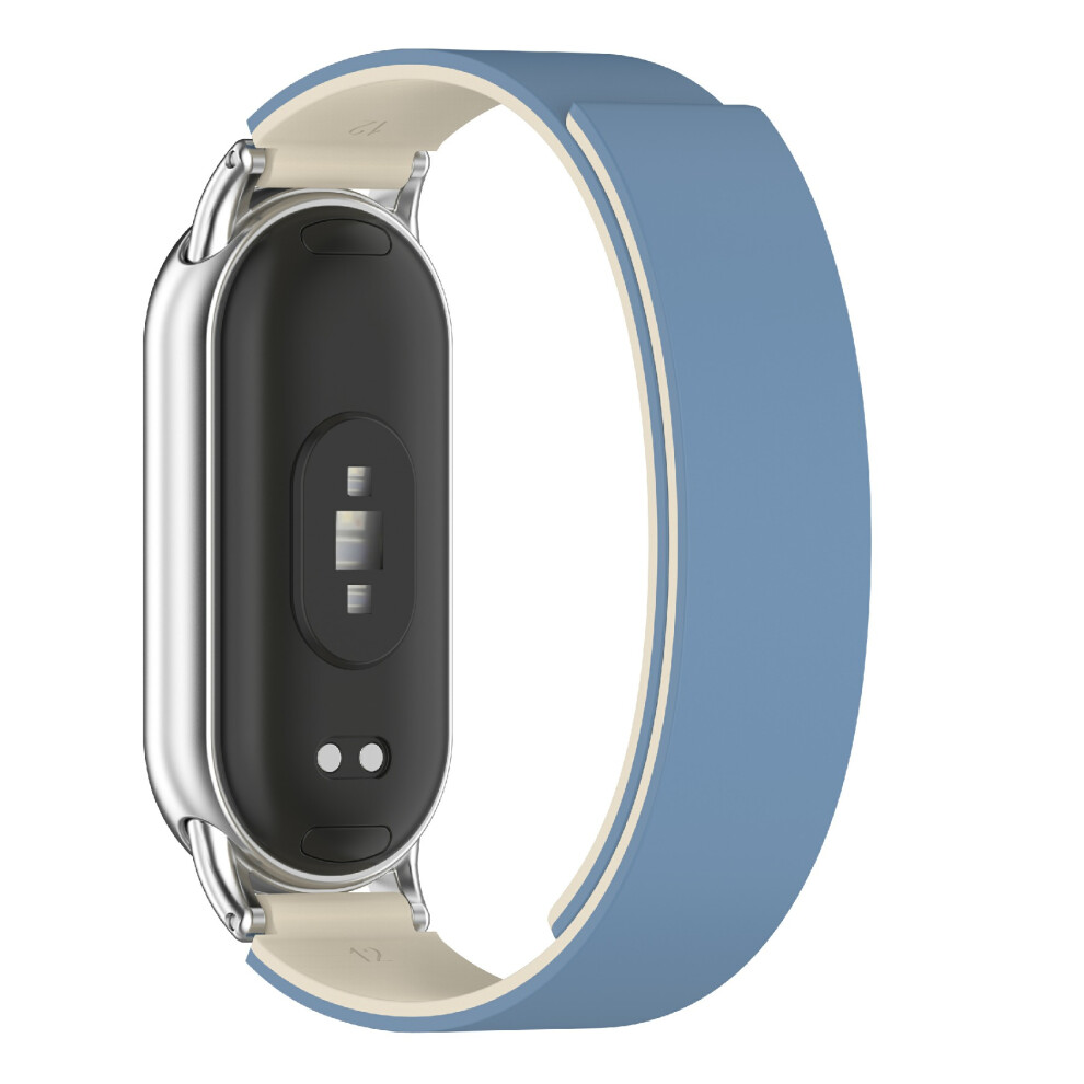 ( / Starlight) For Xiaomi Smart Band 10 Silicone Strap Magnetic Replacement Watch Band Blue 6914287307070