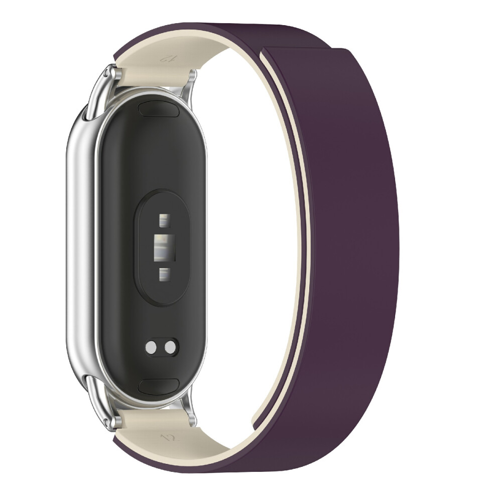 (Plum / Starlight) For Xiaomi Smart Band 10 Silicone Strap Magnetic Replacement Watch Band 6914289286526