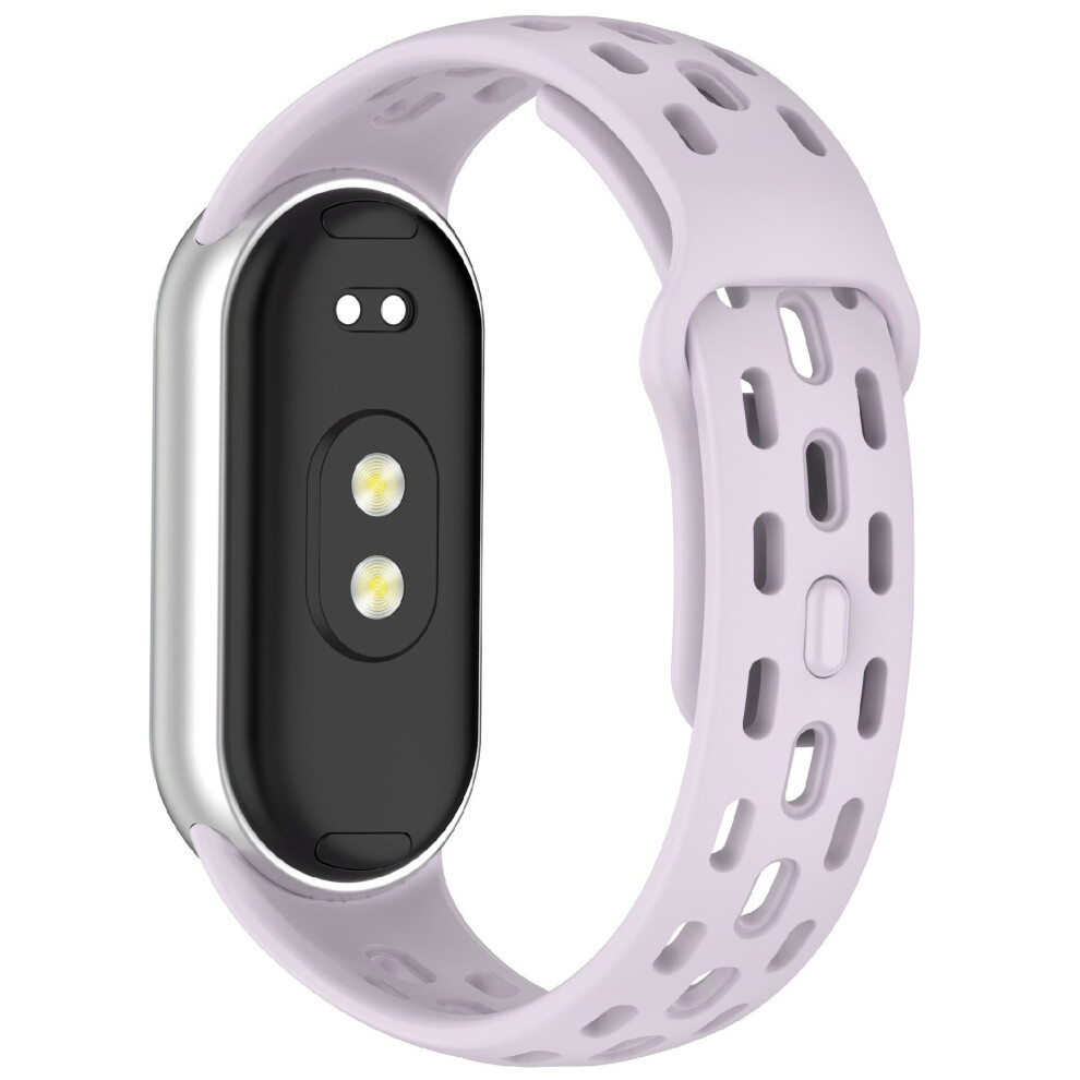 (Purple) Watch Band For Xiaomi Smart Band 10 / 9 / 8 Holes Design Adjustable Tpu Strap Purple 6914285739989