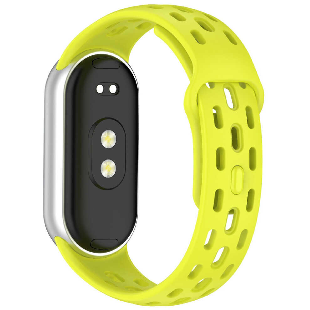 (Green) Watch Band For Xiaomi Smart Band 10 / 9 / 8 Holes Design Adjustable Tpu Strap Green 6914284156442