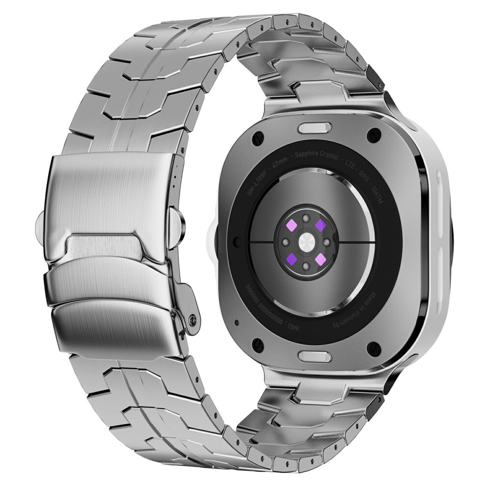Stainless Steel Watch Band For Samsung Galaxy Watch8 44Mm / 40Mm / Watch8 Classic 46Mm Double Fo - 6914280128115