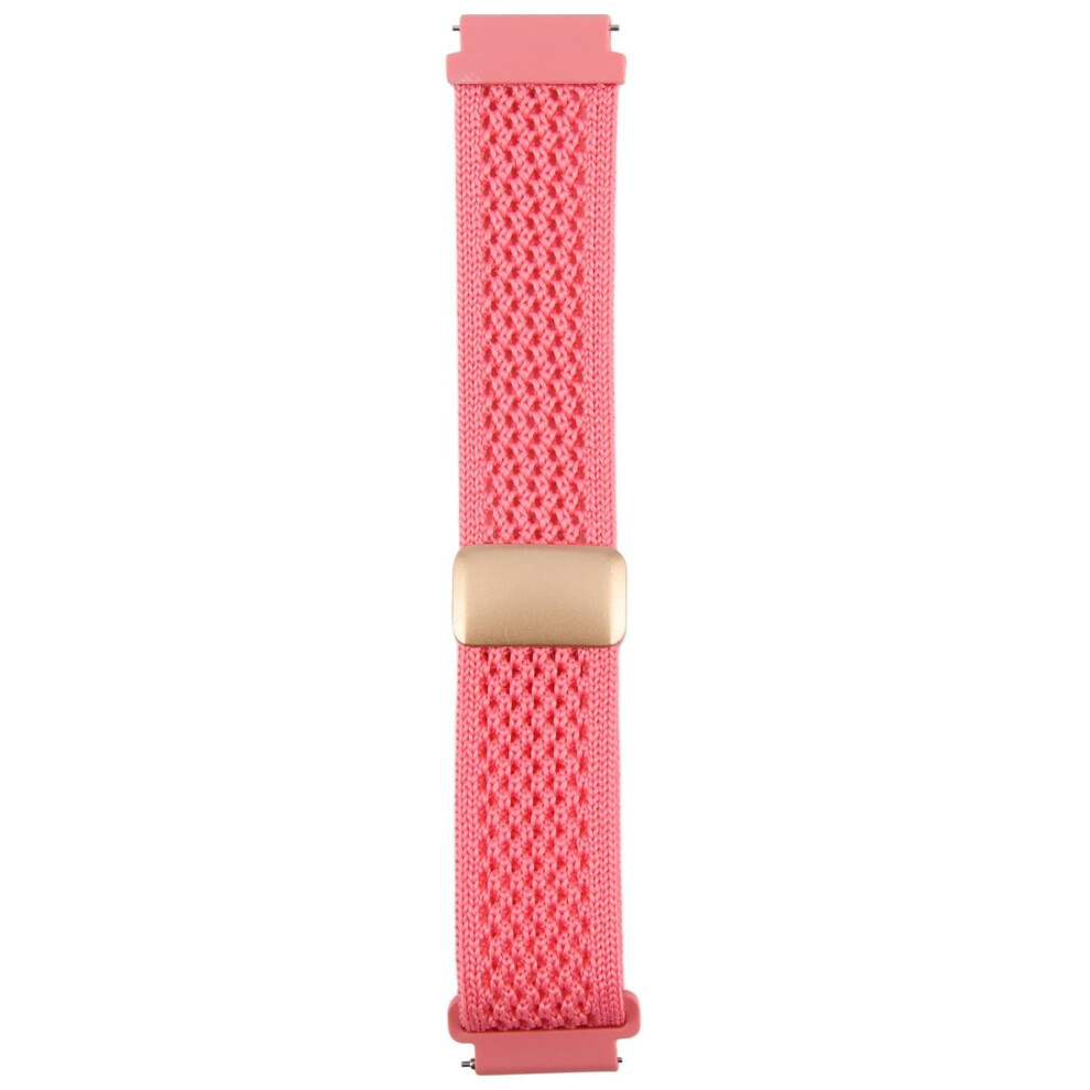 (Pink) 22Mm Watch Strap For Huawei Watch Gt 5 Pro / Gt 5 / Gt 4 / Watch 4 / Samsung Galaxy Watch3 45Mm / Huami Amazfit Gtr 4 46Mm Nylon Pink 6914282395065