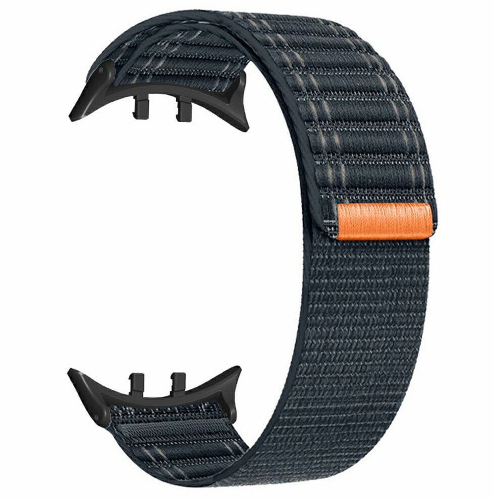 (Dark Blue) For Vivo Watch 5 / Iqoo Watch 5 Watch Band Wave Pattern Nylon Strap With Black Connectors Blue,Black 6914280452166