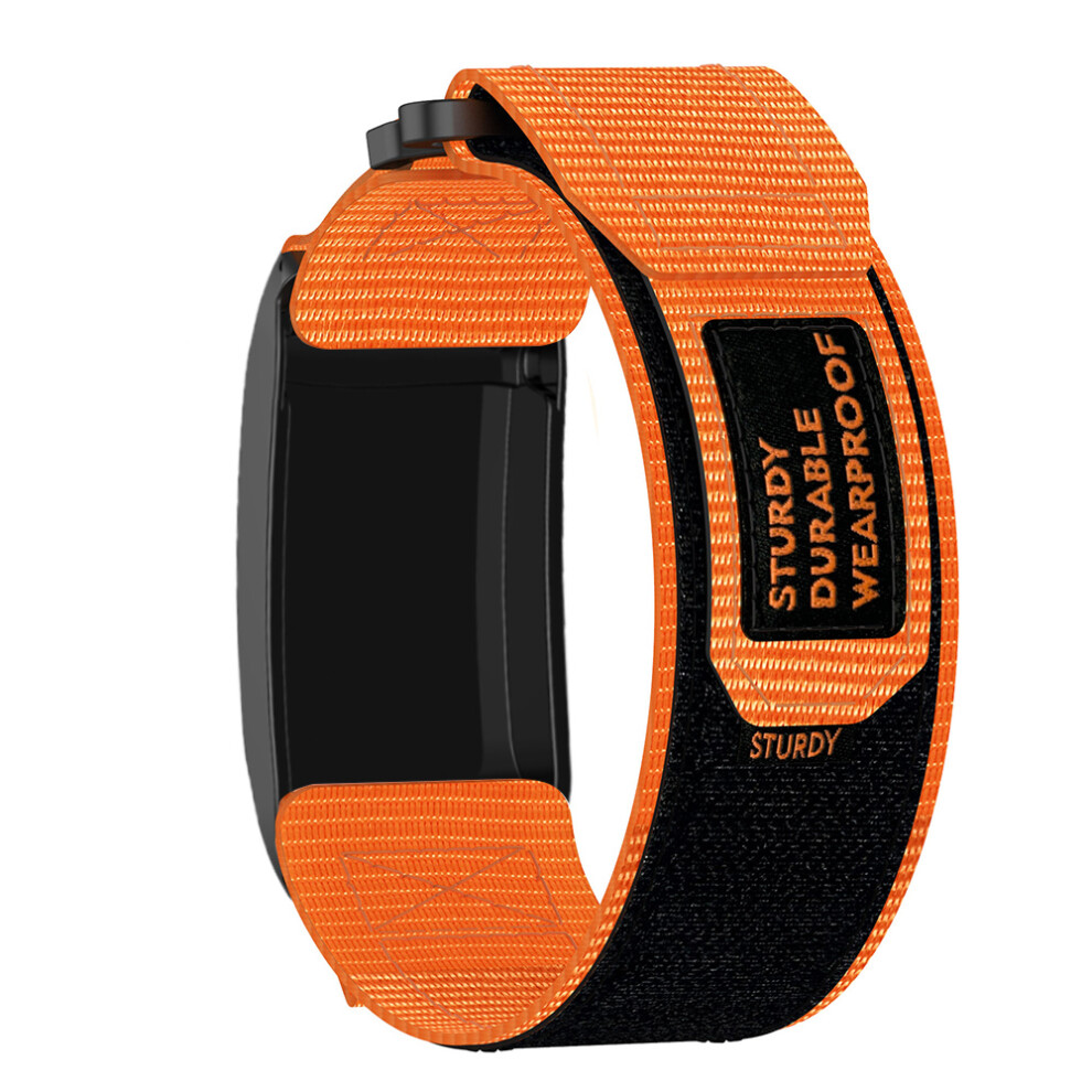 (Orange) Watch Band For Whoop 5.0 Life Mg / 5.0 Peak / 5.0 One / 5.0 / 4.0 Nylon Magic Tape Strap Orange 6914287016262
