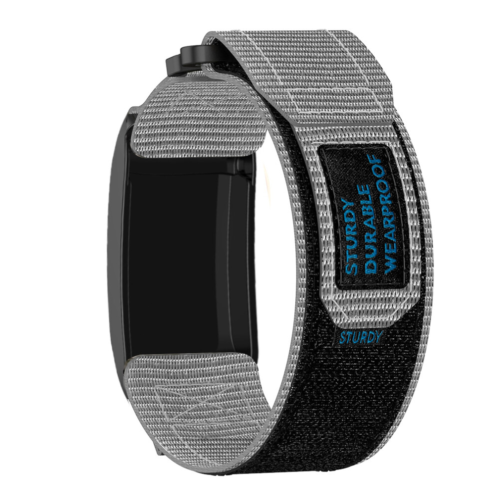 (Grey) Watch Band For Whoop 5.0 Life Mg / 5.0 Peak / 5.0 One / 5.0 / 4.0 Nylon Magic Tape Strap Grey 6914289721034