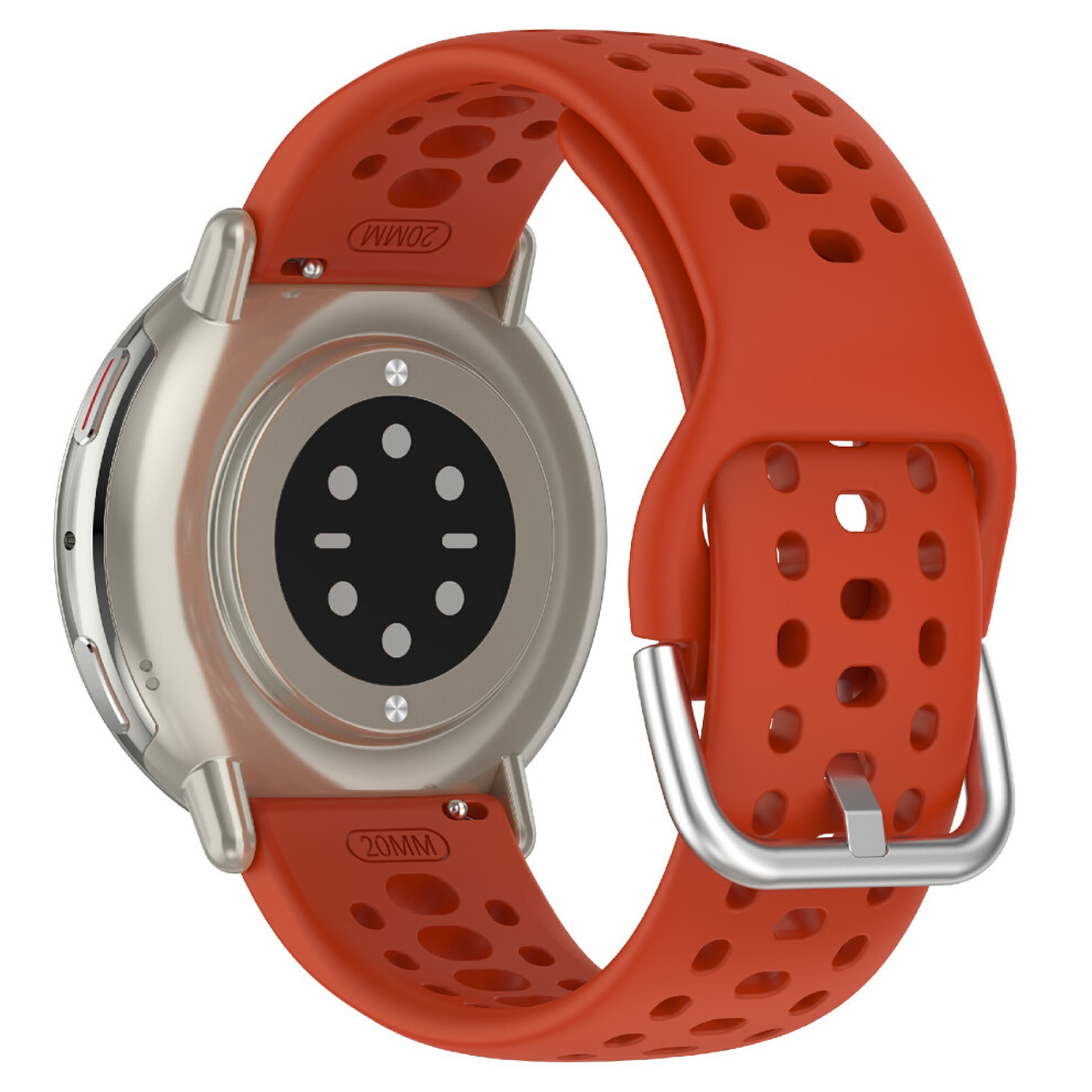 (Red) For Huami Amazfit Active 2 Square A2434 Replacement Watch Band 20Mm Width Silicone Strap Red 6914280796635