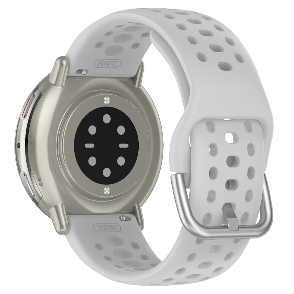 (Grey) For Huami Amazfit Active 2 Square A2434 Replacement Watch Band 20Mm Width Silicone Strap Grey 6914289666380
