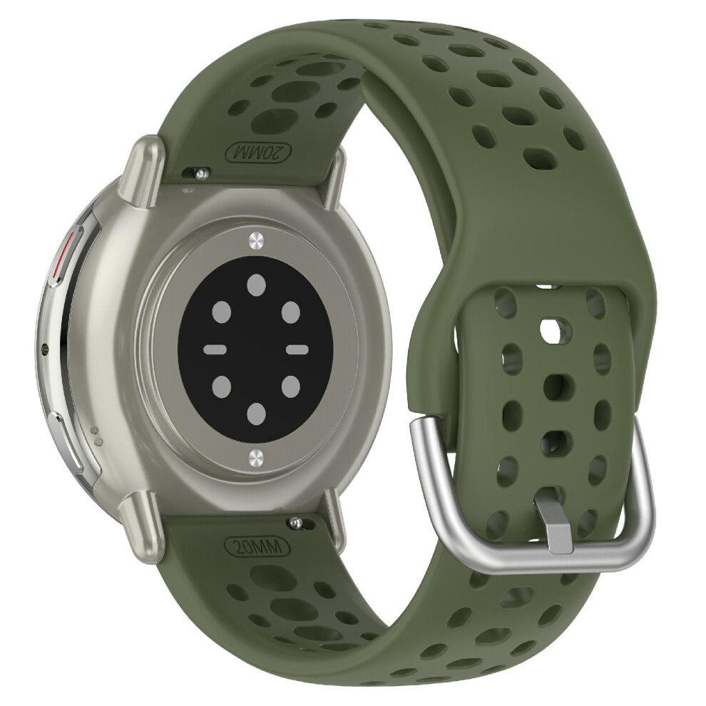 (Army ) For Huami Amazfit Active 2 Square A2434 Replacement Watch Band 20Mm Width Silicone Strap Green 6914289836868