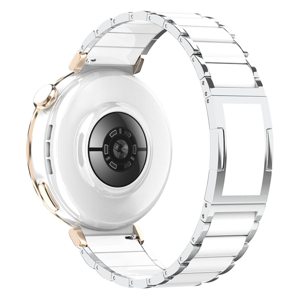 (Starlight) 18Mm Wrist Strap For Huawei Watch Gt 5 Pro 42Mm / Gt 5 41Mm / Gt 4 41Mm / Xiaomi Watch S4 41Mm Ceramic Stainless Steel Watch Band 6914280132150