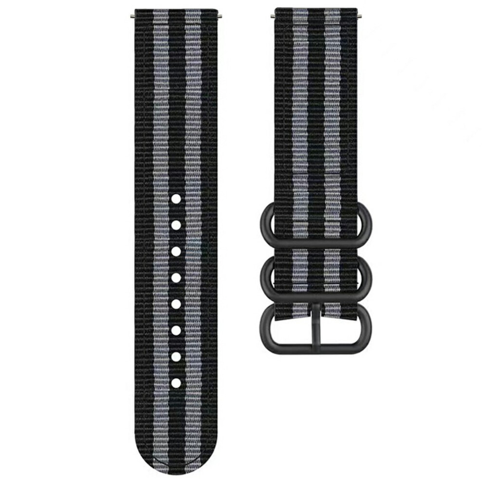(Black / Grey) For Garmin Venu X1 Watch Strap Nylon Adjustable Wrist Band Black,Grey 6914284546106