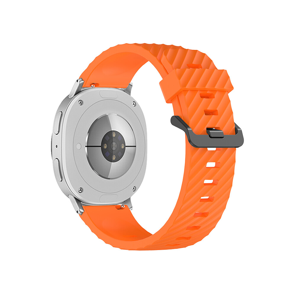(Orange) Silicone Strap For Samsung Galaxy Watch8 Classic 46Mm / Watch8 44Mm / 40Mm Tire Pattern Watch Band Orange 6914283279418