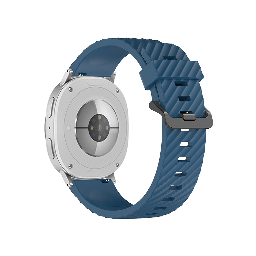 (Dark ) Silicone Strap For Samsung Galaxy Watch8 Classic 46Mm / Watch8 44Mm / 40Mm Tire Pattern Watch Band Blue 6914286950413