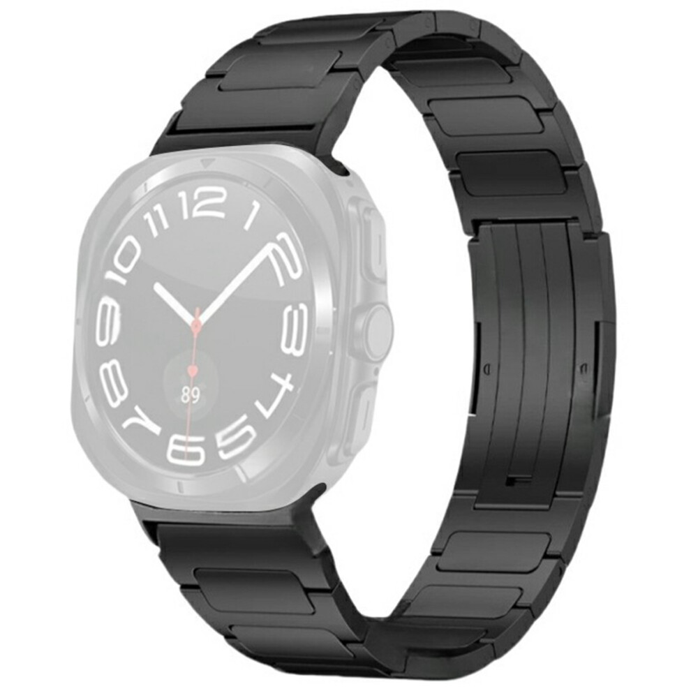 (Black) Watch Strap For Samsung Galaxy Watch8 44Mm / 40Mm / Watch8 Classic 46Mm Titanium Alloy Band Black 6914285380259