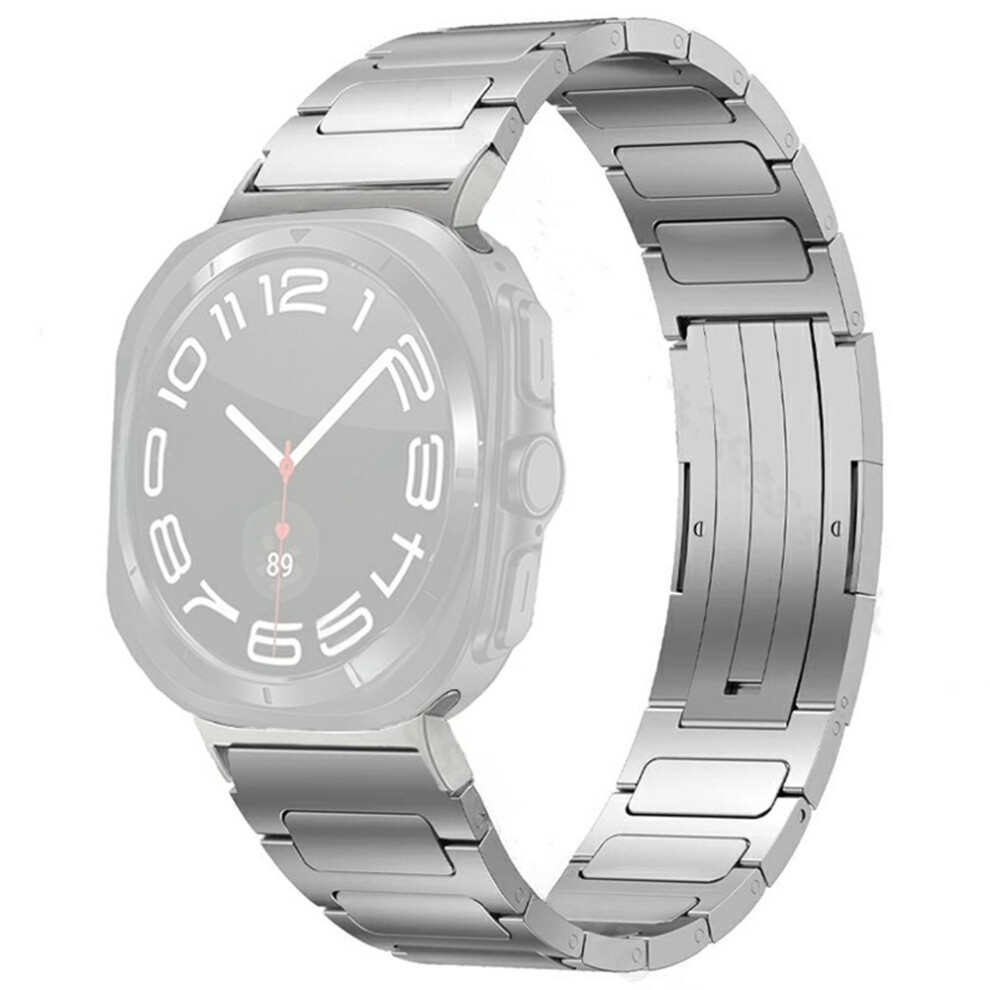 (Silver) Watch Strap For Samsung Galaxy Watch8 44Mm / 40Mm / Watch8 Classic 46Mm Titanium Alloy Band Silver 6914283120406