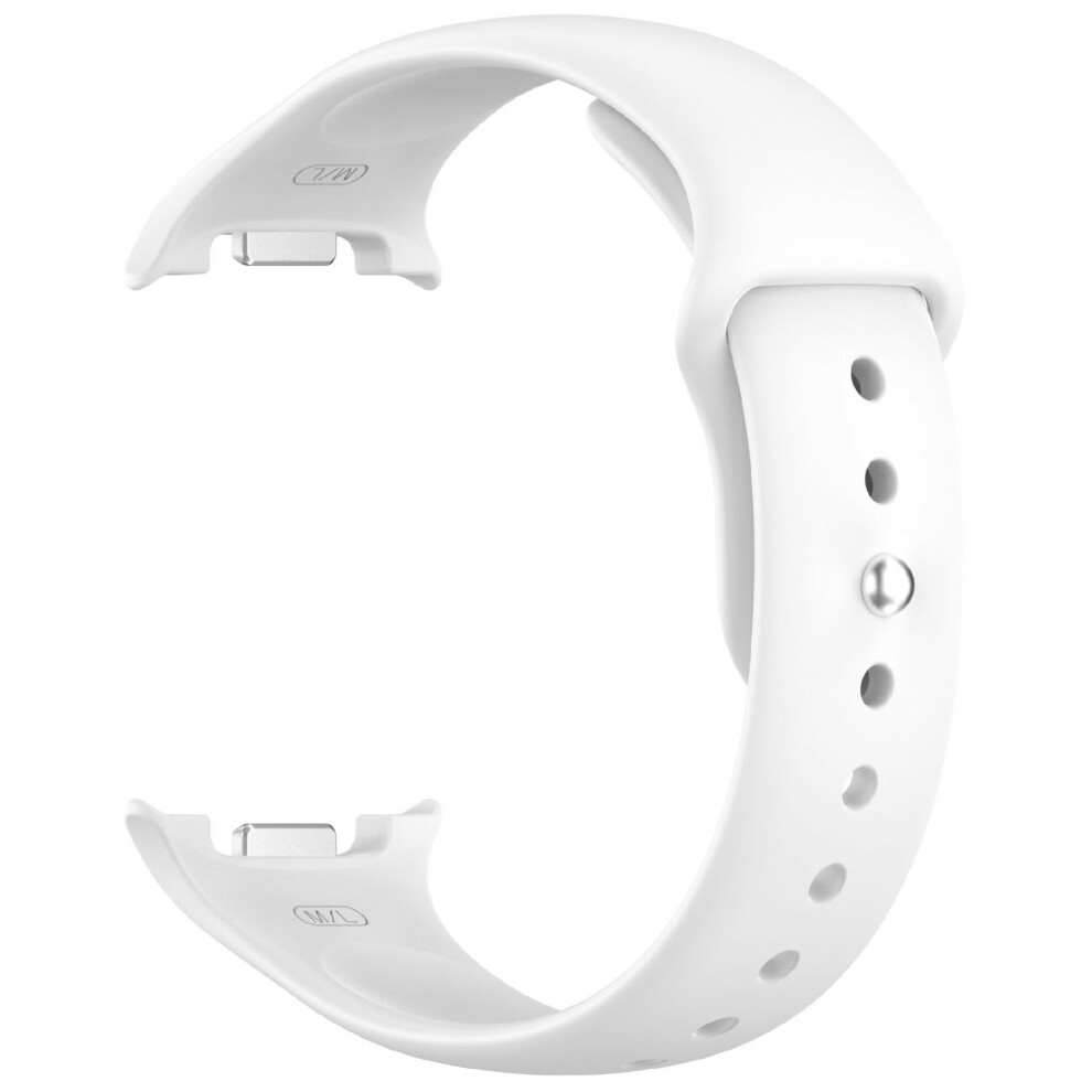 (White) Smart Watch Band For Samsung Galaxy Watch8 44Mm / 40Mm / Watch8 Classic 46Mm Reverse Buckle Silicone Strap White 6914285413957